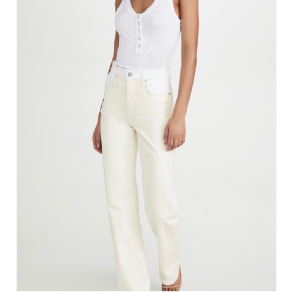 NWT BALDWIN High Rise Relaxed Fit Jeans Powder 26 - Picture 4 of 8